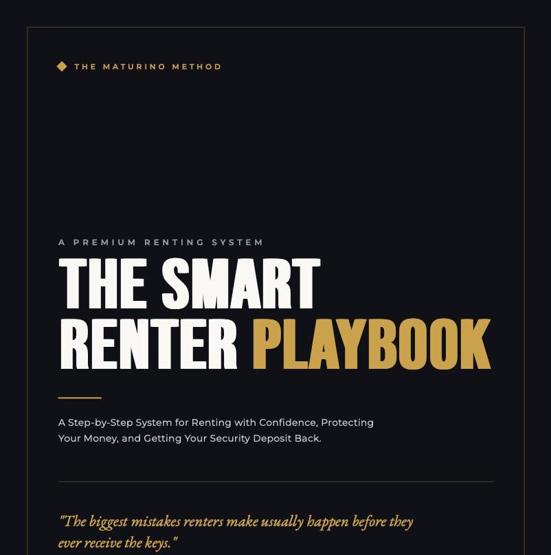 The Smart Renter Playbook